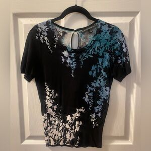 White House Black Market Print sweater